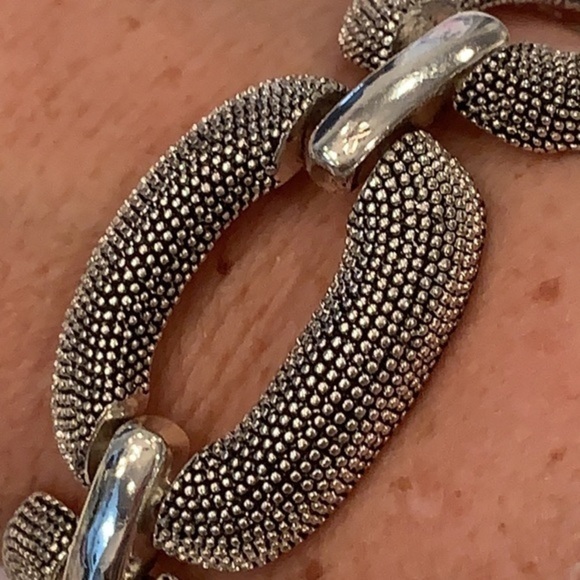 💐5/25 silver tone chunky large chain link - Picture 4 of 7